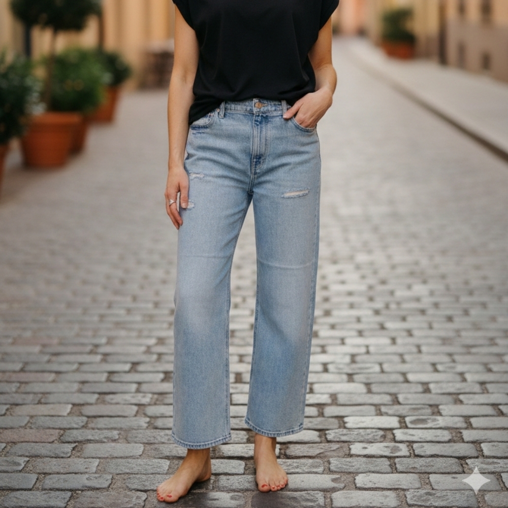modern american jeans savanah high wide cropped